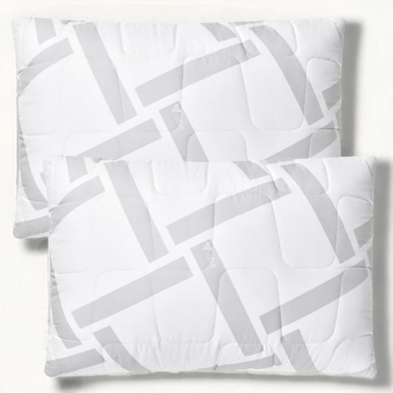 Набір подушок з 2 шт ELEGANTLY IDEIA 50х70 см зі штучним лебединим пухом на блискавці (8-35570)
