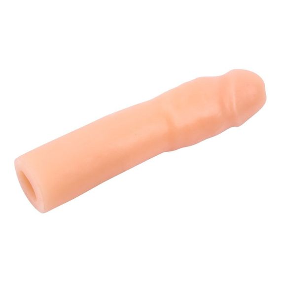 Насадка подовжуюча реалістична Chisa Superme Real Feel Sleeve, тілесна Sex Aura | Зображення 4