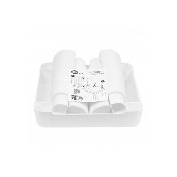 Дитячий табурет 0891TXK білий, до 75 кг 32 х 32 х 28 см | Зображення 2