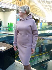 Тепла сукня з капюшоном