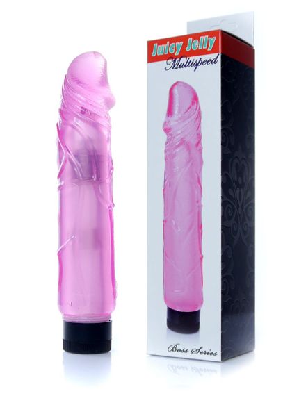 Вібратор - Juicy Jelly Multispeed Pink, 22 см Sex Aura