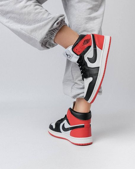 Женские кроссовки N-ik-e Air Jordan 1 Retro HD Red White , Вьетнам , весна/лето/осень 36 23 см | Зображення 6