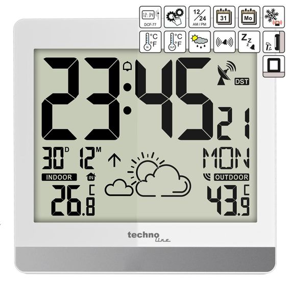 Годинник настінний Technoline WS8119 White (WS8119) | Зображення 2