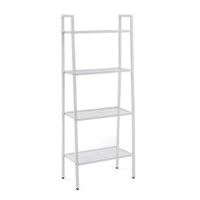 Стелаж-етажерка чотириярусний з металу 60х35х148см Білий SW-00002104