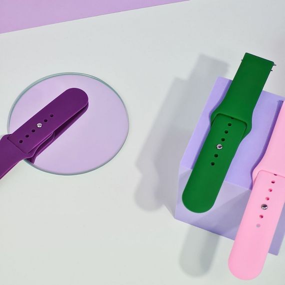 Ремінець Xiaomi Amazfit/Samsung Sport Band 22 mm, ремінець для смарт годинника, ремеошок для фітнес браслета pink sand | Зображення 6