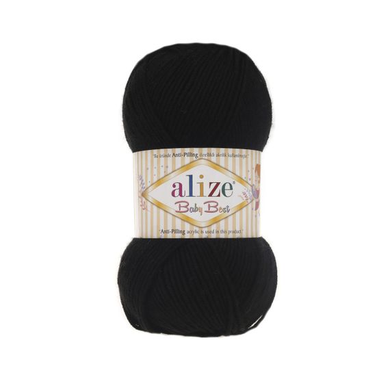 Пряжа Alize Baby Best No 60 (Алізе Бебі Бест) – 10% Бамбук, 90% Антипілінг Акрил, 100г/240м