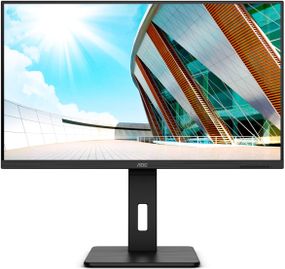 TFT 31.5" AOC U32P2, VA, UHD, DP, HDMI x 2, Pivot, HAS, колонки, чорний