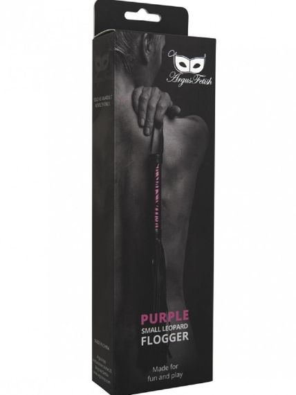 Батіг ARGUS PURPLE SMALL LEOPARD FLOGGER Sex Aura | Зображення 2