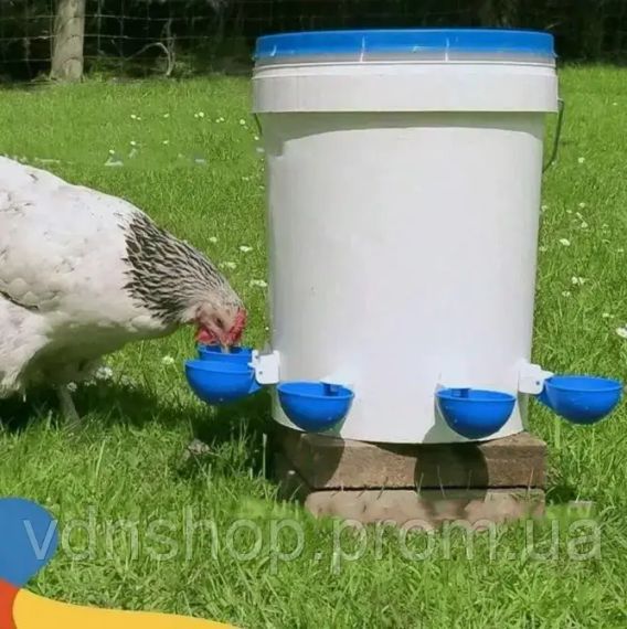 Автоматическая капельная поилка для кур 5 шт