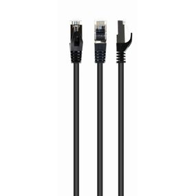 Патч корд Cablexpert PP6A-LSZHCU-BK-30M, S/STP, литий, 50u" штекер із фіксатором, 30 м, чорний