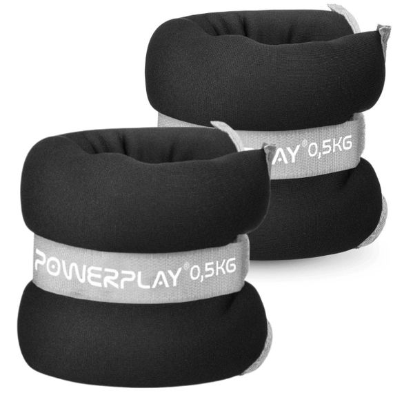 Обважнювачі-манжети для ніг та рук Паверплей PP-4349 Ankle/Wrist Weights (2шт.*0.5 kg) (пара) Чорні | Зображення 4