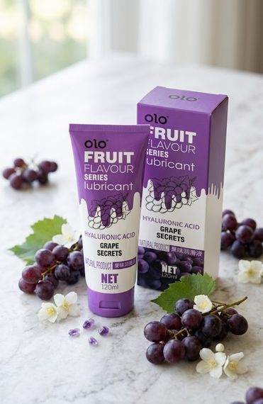 Лубрикант OLO Fruit Flavour Series - Grape Secrets (Виноград) Sex Aura | Зображення 3