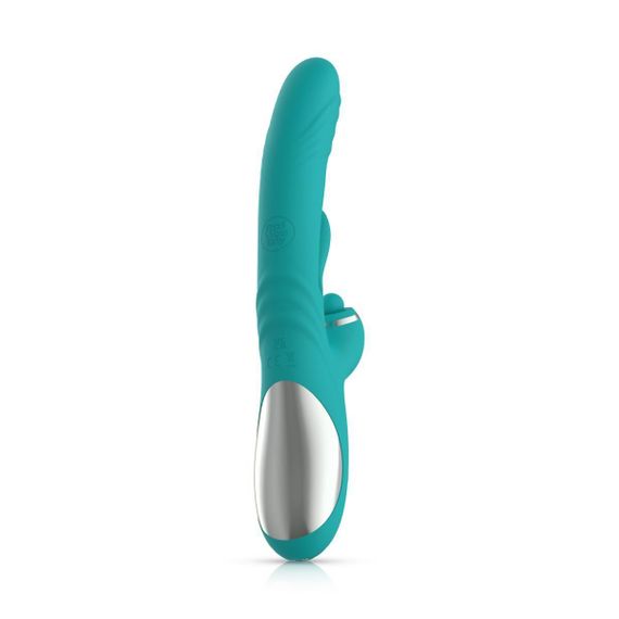 Вібратор-кролик Good Vibes Only - Lisa Thrusting Rabbit Vibrator with G-Spot Stimulator Sex Aura | Зображення 3