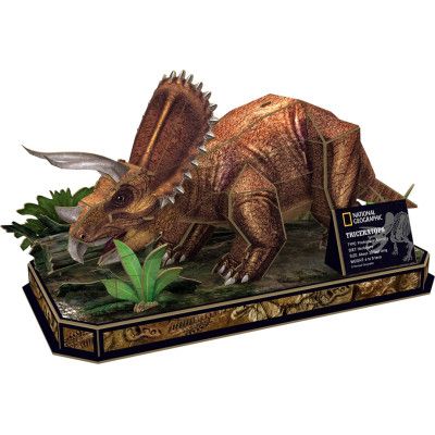 Пазл Cubic Fun 3D National Geographic Dino Трицератопс (DS1052h) | Зображення 1