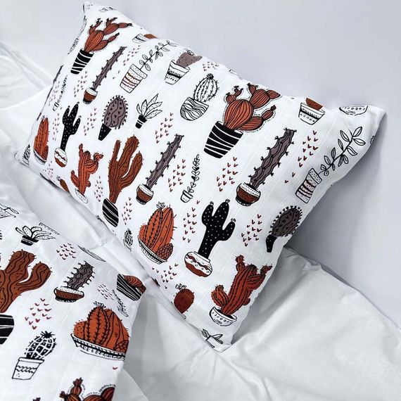 Комплект постільної білизни SoundSleep Cactus муслін підлітковий 145х210 см (94099744) | Зображення 9