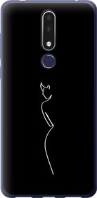 Чехол на Nokia 3.1 Plus Силуэт1 "4590u-1607-17620"