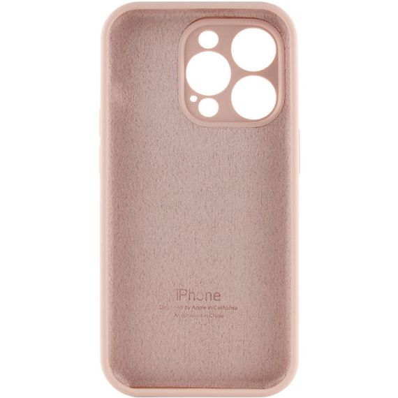 Чехол Silicone Case Full Camera Protective (AA) для Apple iPhone 14 Pro Max (6.7") Розовый / Pink Sand | Зображення 3