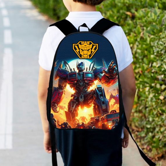 Рюкзак дитячий Трансформери «Transformers» 34х27см, міський ранець для хлопчика з принтом (00566)