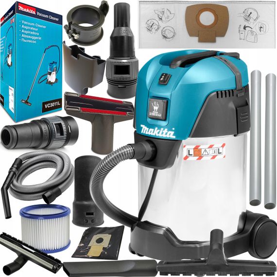 Пилосос промисловий Makita VC3011L (30 л, 21 кПа, 3.6 м³/хв, 1000 Вт) | Зображення 4