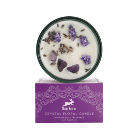 Свічка соєва з камінням та квітами  Місяць 330г Hop Hare 5056368334696