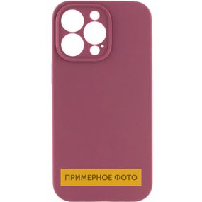 Чохол Silicone Case Full Camera Protective (AA) NO LOGO для Apple iPhone 16 Plus (6.7") Бордовий / Plum