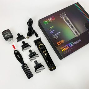 Модная машинка для стрижки волос VGR, Машинка для стрижки на аккумуляторе Моющаяся MT-36