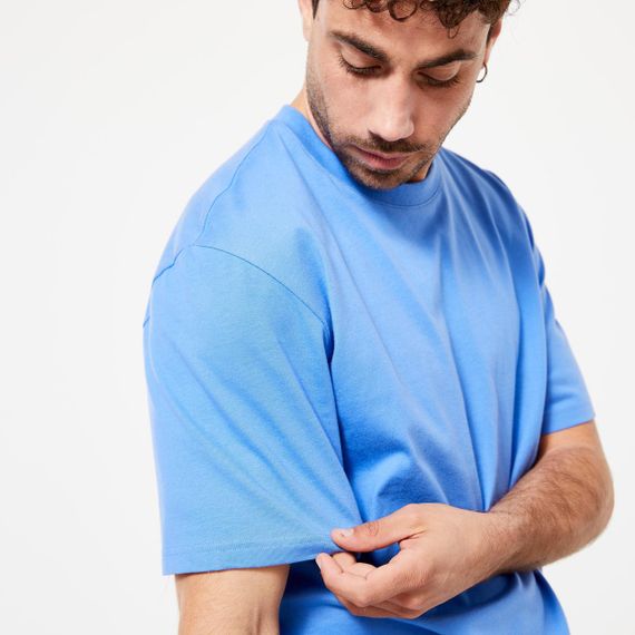 Футболка спортивна чоловіча 500 блакитна - 3XL. | Зображення 3