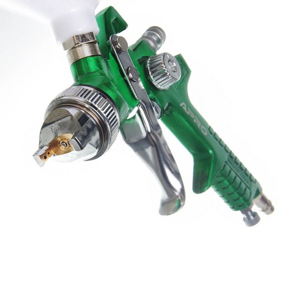 Фарборозпилювач HVLP Ø1,3 мм у/б пласт. 600 мл APRO 8500321 | Зображення 2