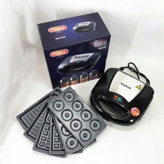 Контактні притискні грилі, Решітки для смаження м'яса та овочів, Бутербродниця і вафельниця 4в 1 TU-71 | Зображення 7