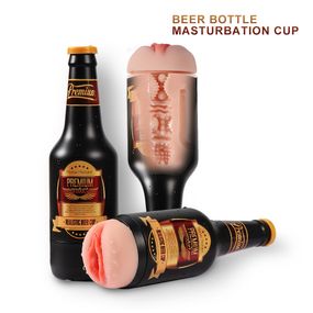 Мастурбато- вагина бутылка Beer bottle masturbation Cup без вибрации телесный Sex Aura