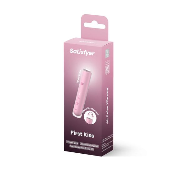Вакуумний стимулятор клітора Satisfyer First Kiss — хвильова стимуляція, силікон, водозахист, USB зарядка | Зображення 6
