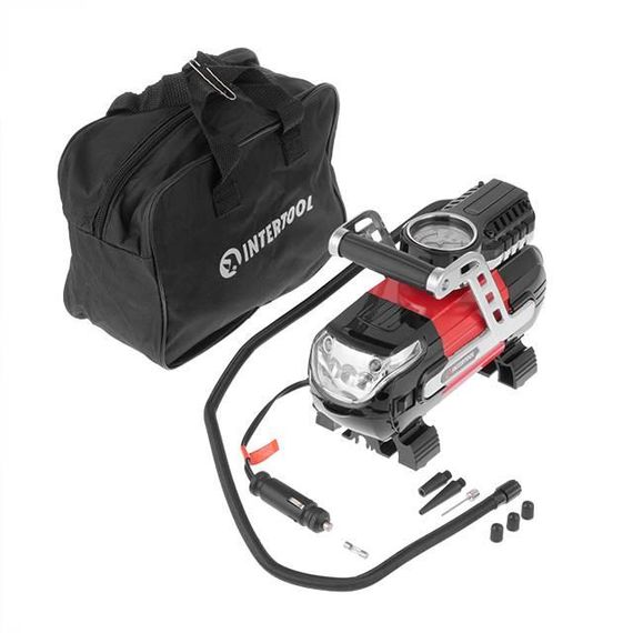 Компресор автомобільний 12 В. Один циліндр 30 мм INTERTOOL AC-00021 | Зображення 2