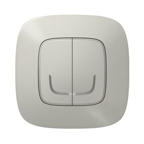 Valena Allure with NETATMO. Умный беспроводной выключатель 2-клавишний.Алюминий (752787)