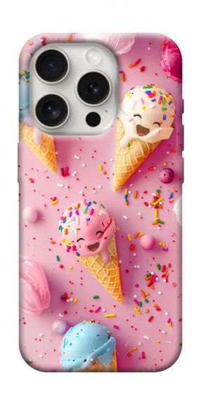 Чохол з картинкою Веселе морозиво для Apple iPhone 16 Pro (6.3")