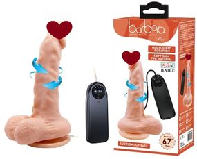 Фаллоимитатор на присоске с функцией ротации BARBARA 6,7'' Max MULTI-SPEED Rotation, BW-008018BR sexstyle
