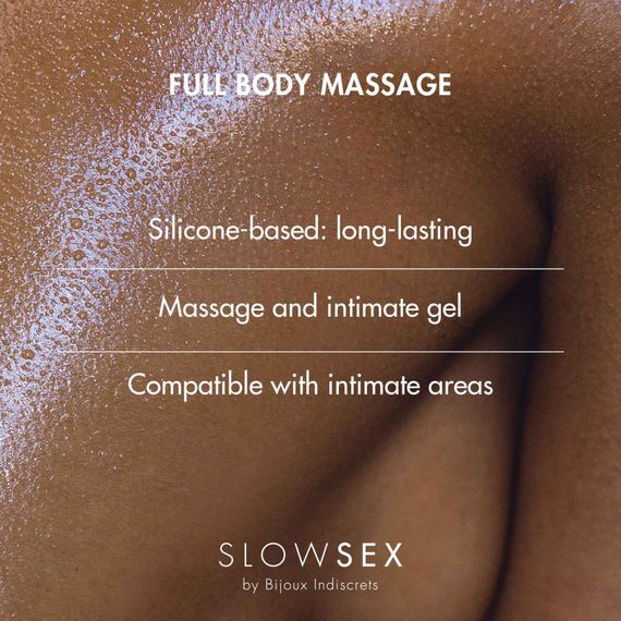 Силіконовий гель для масажу всього тіла Bijoux Indiscrets Slow Sex Full body massage, Кокос | Зображення 4