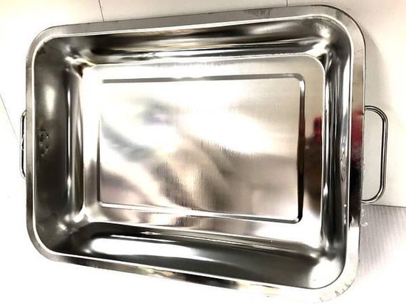 Піднос глибокий з ручками 36*27*7*0,7 BN-670 нержавіюча сталь