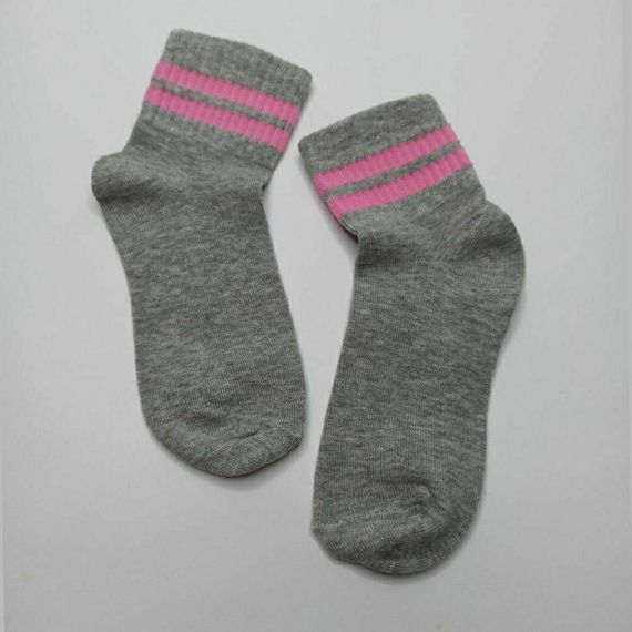 Шкарпетки вмсокі дитячі зі спортивною резинкою Twinsocks  чорний, сірий, рожевий, синій | Зображення 4