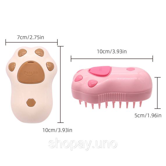 Парова щітка Cat's Paw Pet Spa для вичісування шерсті з розпилювачем · USB зарядка | Зображення 4