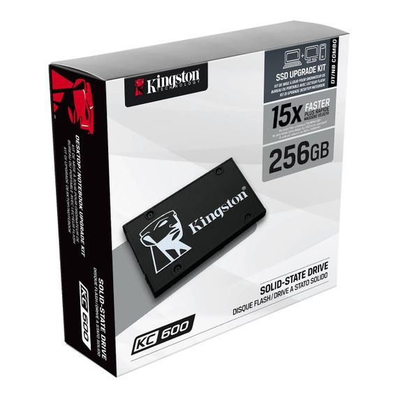 Твердотельный накопитель SSD 2.5&quot; Kingston KC600 256GB SATA 3D TLC (SKC600/256G) | Зображення 3