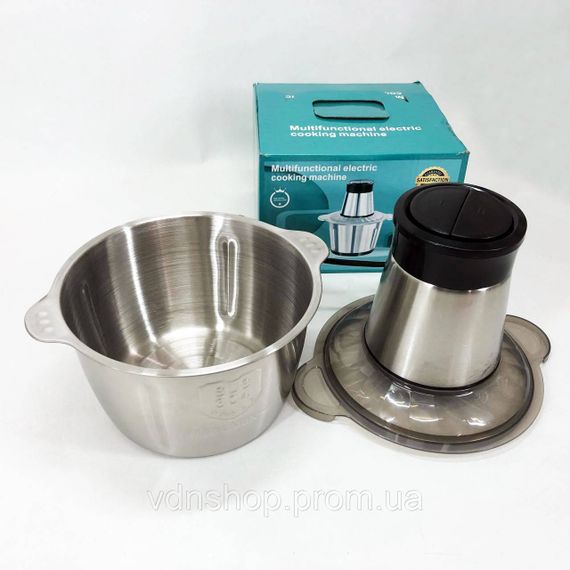 Кухонный электрический измельчитель-блендер 1200Вт, Измельчитель кухонный для мяса NQ-10 | Зображення 3