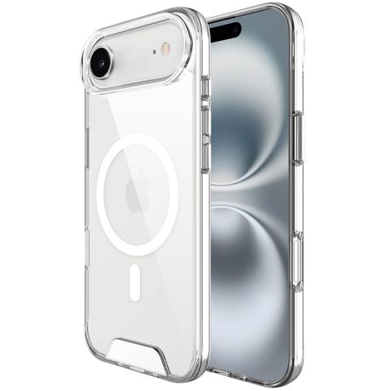 Чехол TPU Space Case with MagSafe для Apple iPhone 17 Air (6.5") Прозрачный | Зображення 1