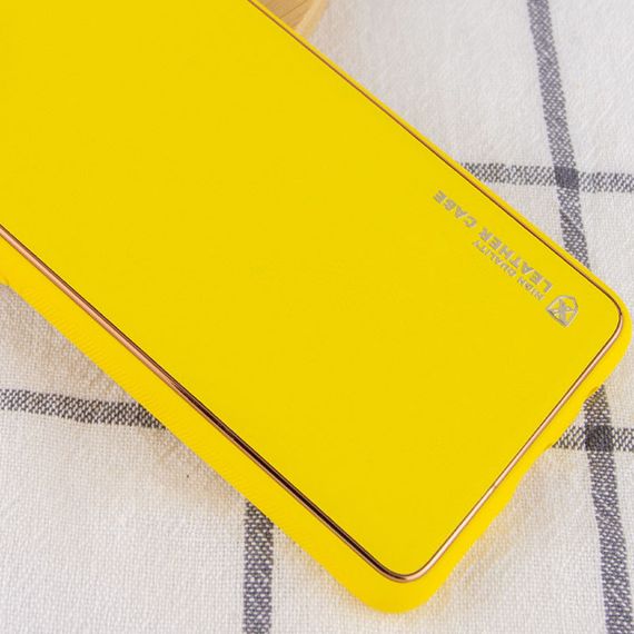 Кожаный чехол Xshield для Samsung Galaxy A50 (A505F) / A50s / A30s Желтый / Yellow | Зображення 1