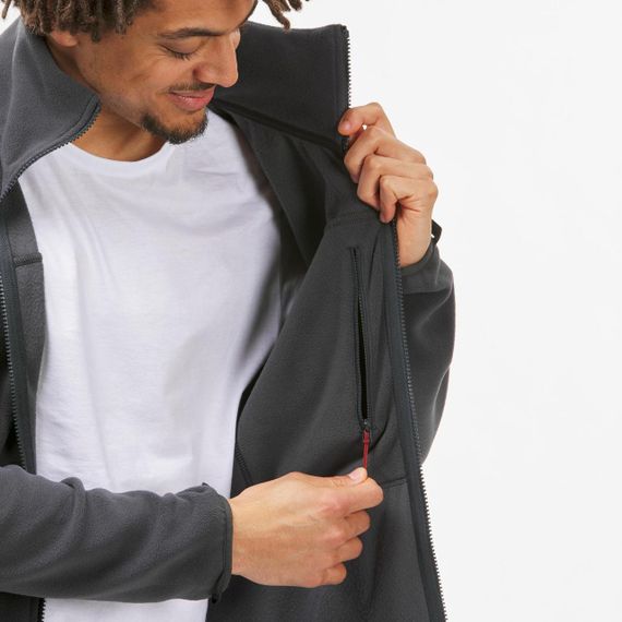 Куртка чоловіча SH100 для трекінгу 3 в 1 водонепроникна до 0°C червона - M. | Зображення 9