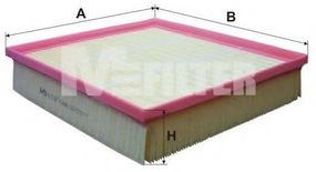Фільтр повітряний AUDI A8 (вир-во M-filter) MFILTER K440 на AUDI A8 седан (4D2, 4D8)