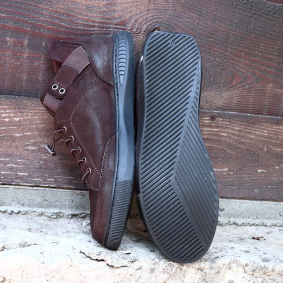 Нубукові теплі коричневі кеди | Зображення 5