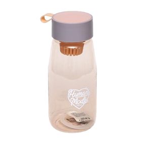 Пластиковая бутылка для воды с ситечком 2315, 0.7 литра Розовый