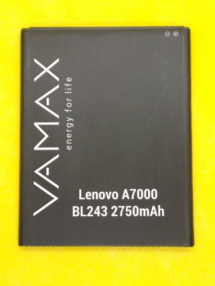 Акумулятор Vamax for Lenovo A7000/K3 Note/K50 (BL-243) 2750mAh