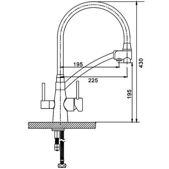 Змішувач для кухні Gappo G4398-17 | Зображення 2