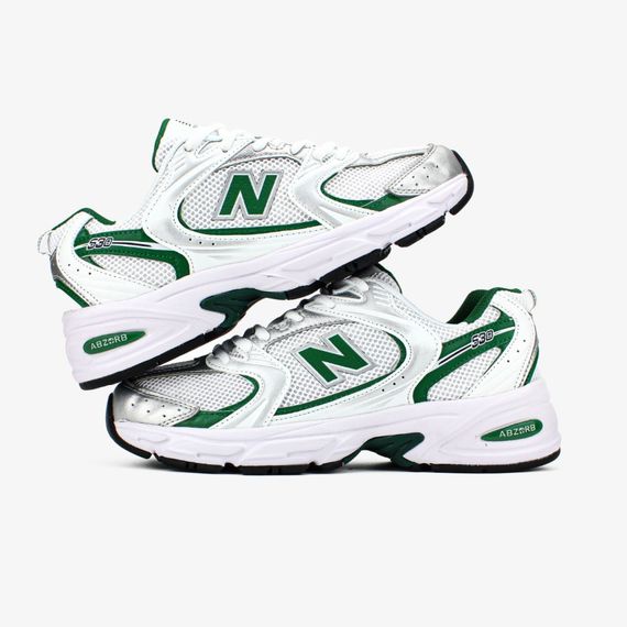 Демісезонні кросівки весна літо  New Balance колір білий/зелений | Зображення 3